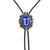 Alphabet U Bolo Tie Cool Bootlace Ties Formal Bolo Blue