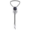 Vintage Bolo Ties Black Agate Tie Mens Western Bolo Ties