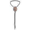 Sand Art Bolo Tie Formal Bootlace Tie Necklace Brown