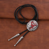 Elk Bolo Tie Mens Western Bolo Red Cowboy Necklace