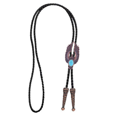 Eagle Bolo Tie Men Western Tie Cowboy Bolo Red Metal