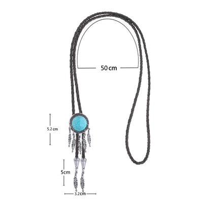 Dreamcatcher Bolo Tie Blue Turquoise Bolo Western Tie