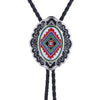 Black Navajo Bolo Tie Western Mens Bootlace Tie Bolo