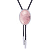 Women's Bolo Tie Pink Crystal Bolo bowler Neck tie