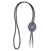 Black Navajo Bolo Tie Unique Bowler Tie Cowboy Bolo