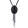 Modern Bolo Tie Men's Black Agate Bolo Black Boloties