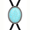 Turquoise Bowlow Tie Men's Bolo Blue Tie Necklace