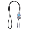 Feather Bolo Necktie Navajo Tie Formal Western White Tie