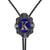 Alphabet K Bolo Tie Bolo Necktie Formal Western Tie Blue