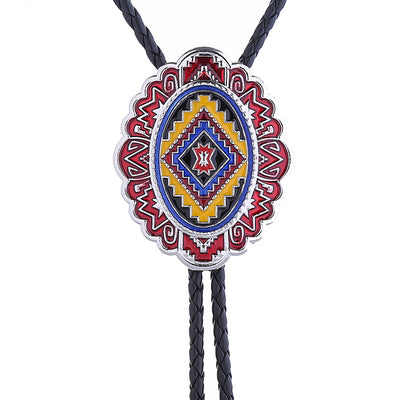 Antique Bolo Tie Navajo Cowboy Tie Western Red Bolo