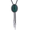 Green bootlace tie Suit Agate Stone Bolo Necktie