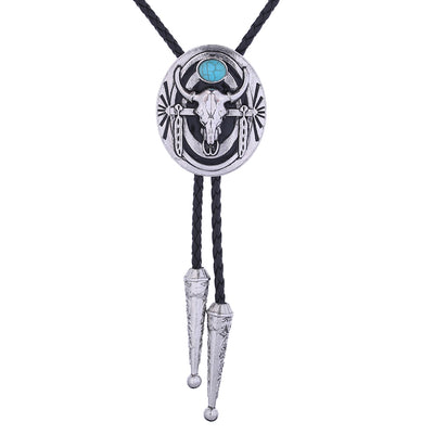 Longhorn Bolo Tie Mens Western Bolo Ties Cowboy Necktie