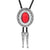 Shiny Red Stone Bolo Rhinestone Bolo Necktie Glass Stone Bootlace