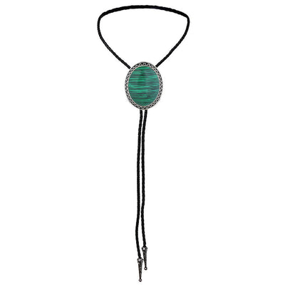 Green Malachite Bolo Necklace Navajo Bolo Tie