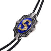 Alphabet S Bolo Tie Modern Tie Formal Bolo Tie Blue Bolo