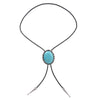 Suit Bolo Tie Men's Tie Turquoise Bolo Blue Tie Necklace