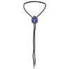 Alphabet V Bolo Tie Bootlace Ties Formal Tie Blue Necklace