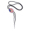 Alphabet A Bolo Tie American National Flag Tie Bolo