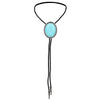 Turquoise Bowlow Tie Men's Bolo Blue Tie Necklace