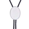 White Shell Bolo Tie Stone Bootlace Tie Women's Bolo Tie