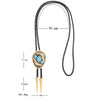 Gold Feather Tie Women Turquoise  Western  Bolo Tie