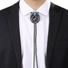 Turquoise Bolo Tie Black Wolf Cowboy Bolo Suit Tie