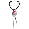 Alphabet G Bolo Tie Wedding Tie US National Flag Bolo