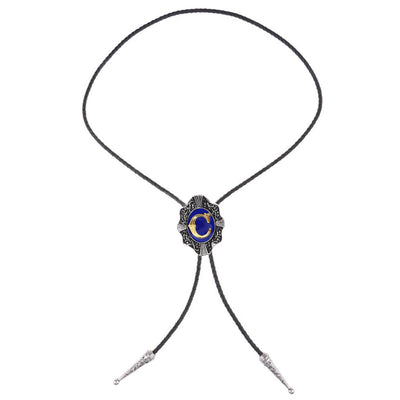 Alphabet C Bolo Tie Suit Bolo Formal Western Tie Blue