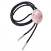 Women's Bolo Tie Pink Crystal Bolo bowler Neck tie