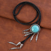 Dreamcatcher Bolo Tie Blue Turquoise Bolo Western Tie