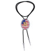 Alphabet M Bolo Tie Mens Western Bolo National Flag Tie