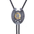 Horseshoe Bolo Tie Alphabet Q Vintage Men's Western Ties