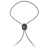 Alphabet E Bolo Tie Formal Western Tie Blue Bolo