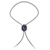 Alphabet L Bolo Tie Formal Western Tie Blue bowler tie