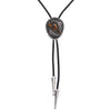 Stone Bolo Brown Tiger's Eye Tie Women's Neck Tie