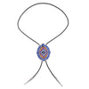 Navajo Suit Bolo Men Cowboy Tie Blue Necklace Bolo