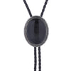 Black Bolo Tie Stone Agate Bolo Ties Men's Bolo Necktie