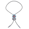 Navajo Bowler Tie Feather Tie Necklace Men Cowboy Tie