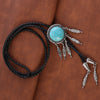 Dreamcatcher Bolo Tie Blue Turquoise Bolo Western Tie