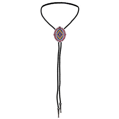 Antique Bolo Tie Navajo Cowboy Tie Western Red Bolo