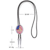 Alphabet A Bolo Tie American National Flag Tie Bolo