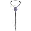 Navajo Suit Bolo Men Cowboy Tie Blue Necklace Bolo