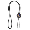 Alphabet L Bolo Tie Formal Western Tie Blue bowler tie