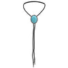 Suit Bolo Tie Men's Tie Turquoise Bolo Blue Tie Necklace