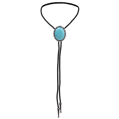 Suit Bolo Tie Men's Tie Turquoise Bolo Blue Tie Necklace