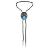 Bear Claw Bolo Tie Men's Turquoise Black Cowboy Tie