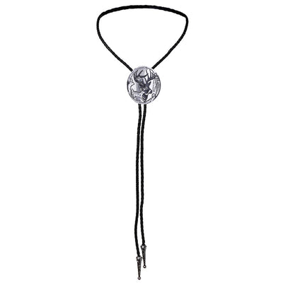 Elk Bolo Tie Mens Western Tie Black Tie Cowboy Bolo