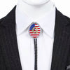 Alphabet G Bolo Tie Wedding Tie US National Flag Bolo