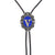 Alphabet V Bolo Tie Bootlace Ties Formal Tie Blue Necklace