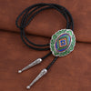 Green Navajo Bolo Best Bootlace Ties Cowboy Necklace